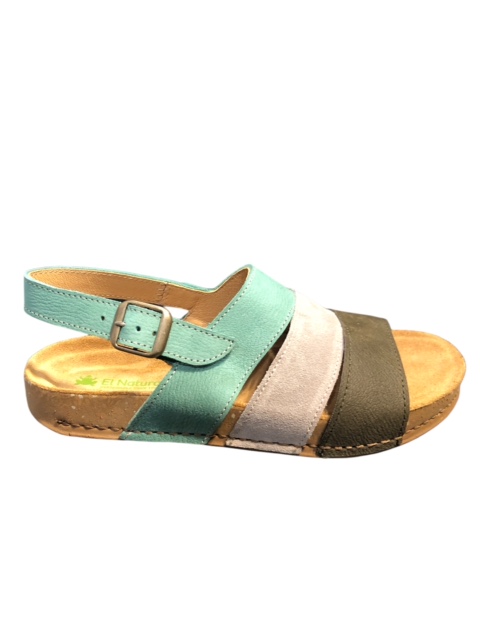 EL NATURALISTA Leder Sandale BALANCE 5798 mit Klettverschluss Farbe: multi Jade